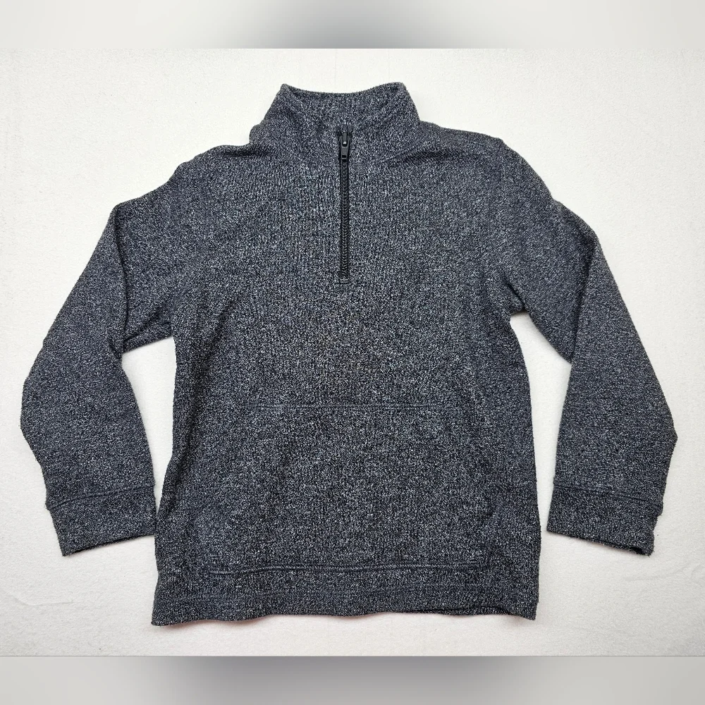 OshKosh B'gosh Kids 5T Pullover Sweater Quarter‎ Zip Gray Mock Neck
